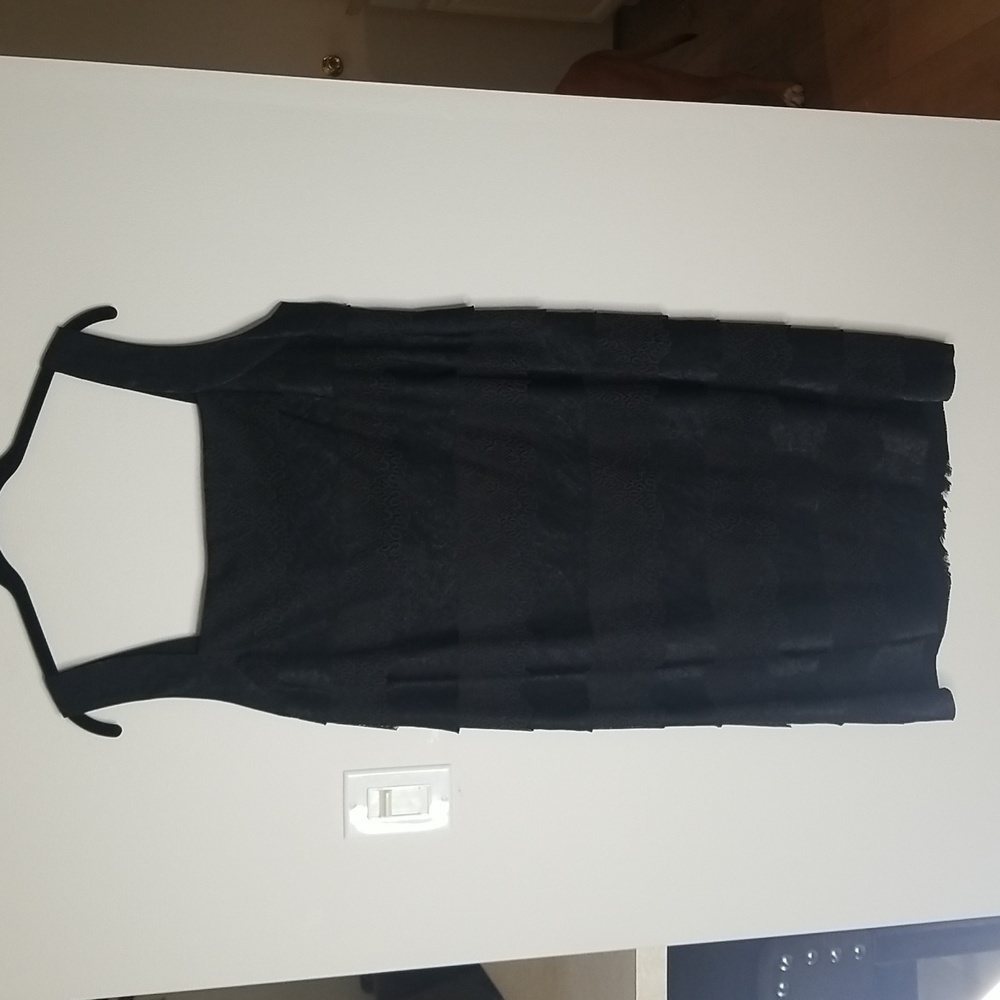London Times Women's Tiered Dress zip in back